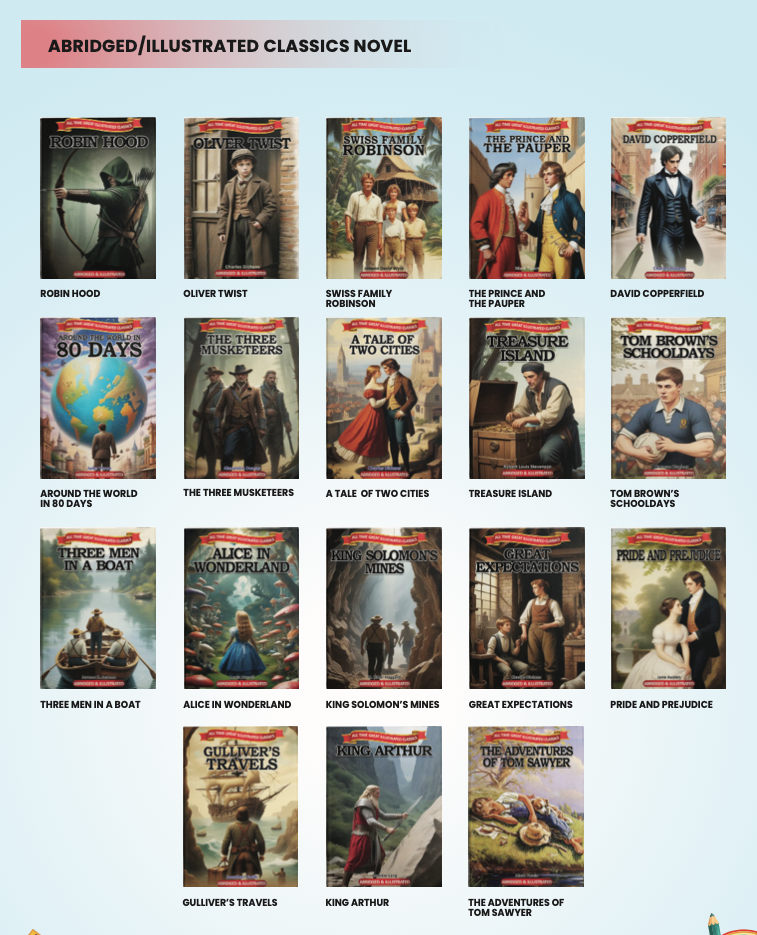  ILLUSTRATED CLASSICS NOVELS 